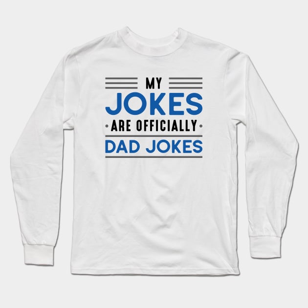 Dad Jokes Long Sleeve T-Shirt by LuckyFoxDesigns